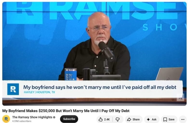 Dave Ramsey Advised a Nurse With K in Debt to Dump Her Boyfriend